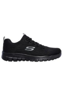Scarpe da Allenamento Nere con Tomaia in Skech Knit Mesh SKECHERS Graceful - Get Connected