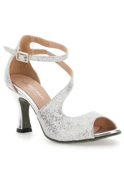 Scarpe da ballo argento con cinturino THE FIRST DANCE 4514