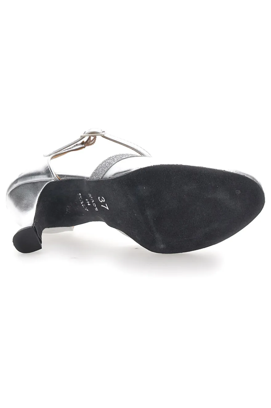 Scarpe da Ballo Argento Con Cinturino Mon Dieu Musique 11