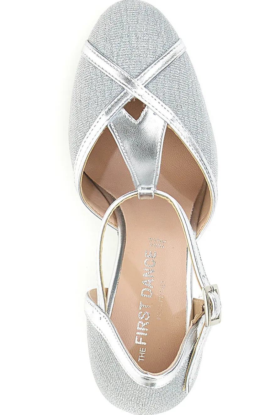 Scarpe da Ballo Argento con Glitter THE FIRST DANCE 5325