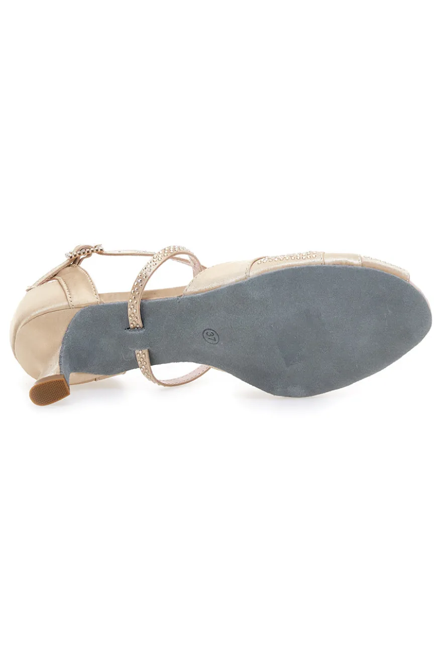 Scarpe da Ballo Beige Con Cinturini Incrociati Mon Dieu 1460502
