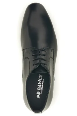 Scarpe da ballo blu con suola in cuoio stringate Mr.dance 1720P