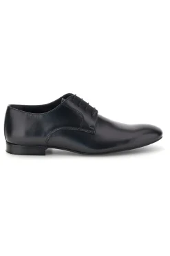 Scarpe da ballo blu con suola in cuoio stringate Mr.dance 1720P