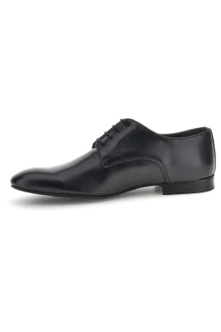 Scarpe da ballo blu con suola in cuoio stringate Mr.dance 1720P