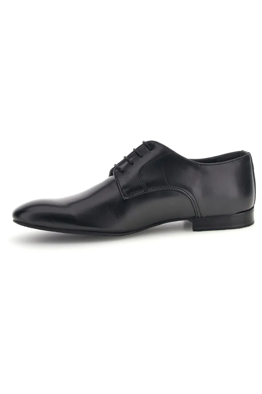 Scarpe da ballo blu con suola in cuoio stringate Mr.dance 1720P