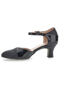 Scarpe da Ballo Nere Con Tacco e Glitter The First Dance 4552