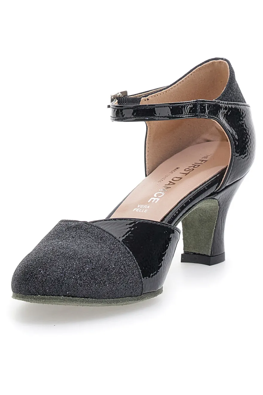 Scarpe da Ballo Nere Con Tacco e Glitter The First Dance 4552