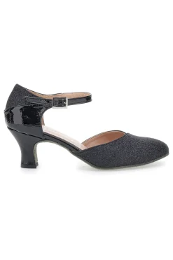 Scarpe da Ballo Nere Con Tacco e Glitter The First Dance 4552