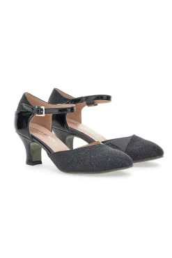 Scarpe da Ballo Nere Con Tacco e Glitter The First Dance 4552