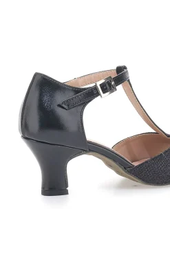 Scarpe da Ballo Nere con Suola in Pelle e Tacco Basso THE FIRST DANCE 5182