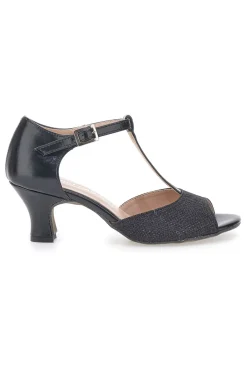 Scarpe da Ballo Nere con Suola in Pelle e Tacco Basso THE FIRST DANCE 5182