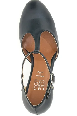 Scarpe da Ballo Nere con Tomaia Liscia e Tacco Basso MON DIEU MUSIQUE 12