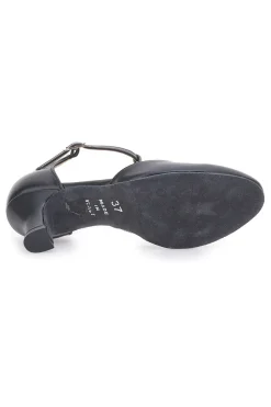 Scarpe da Ballo Nere con Tomaia Liscia e Tacco Basso MON DIEU MUSIQUE 12