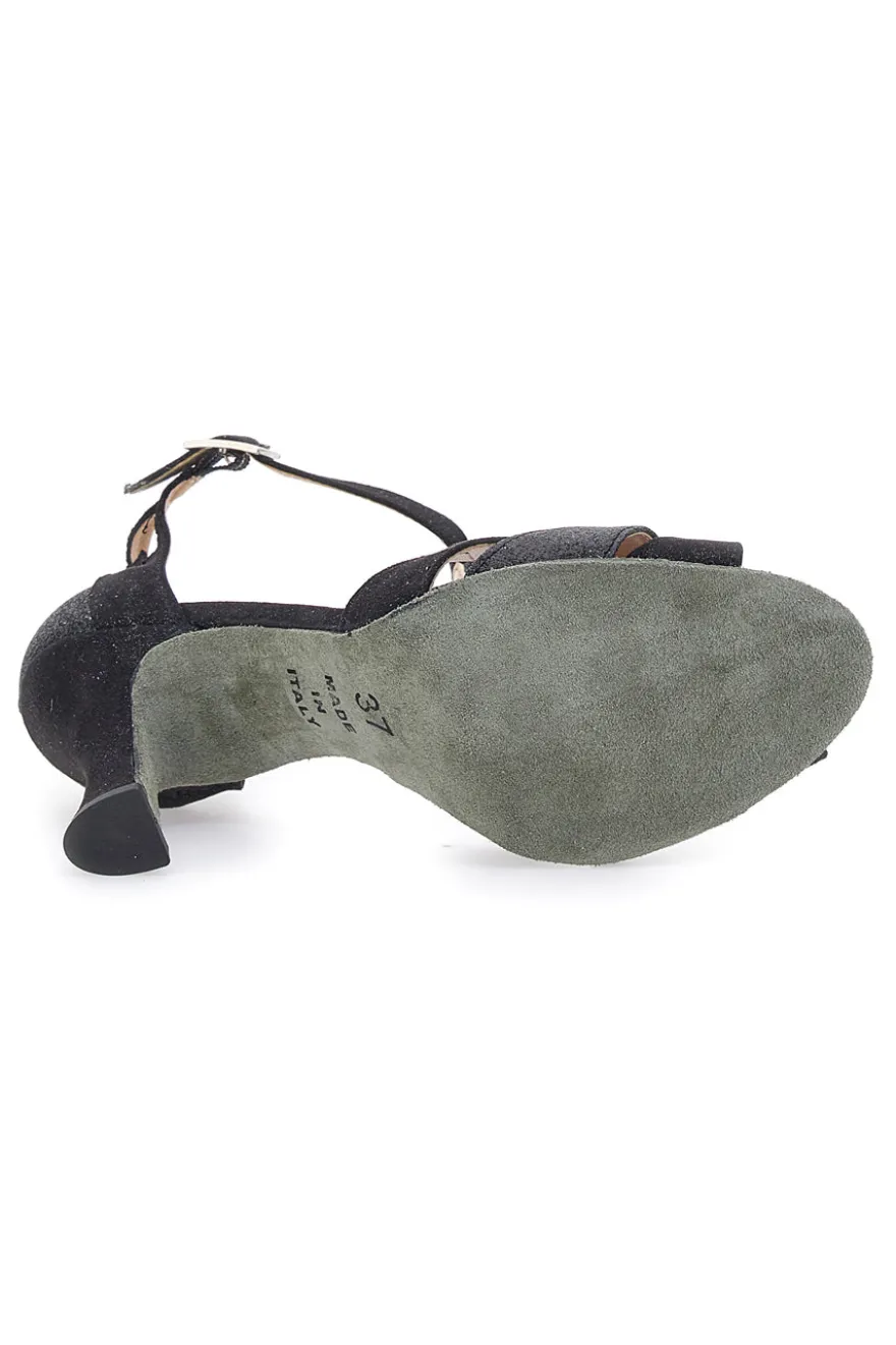 Scarpe da ballo nere con tacco a rocchetto THE FIRST DANCE 4724