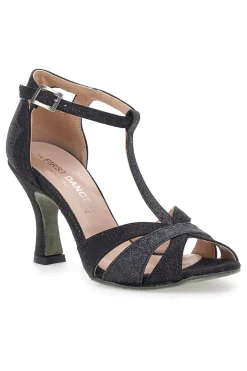 Scarpe da ballo nere con tacco a rocchetto THE FIRST DANCE 4724