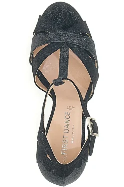 Scarpe da ballo nere con tacco a rocchetto THE FIRST DANCE 4724