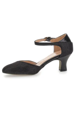 Scarpe da ballo nere con punta chiusa e cinturino The First Dance 6552