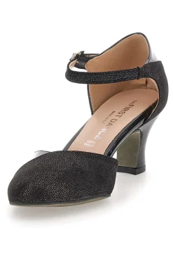 Scarpe da ballo nere con punta chiusa e cinturino The First Dance 6552