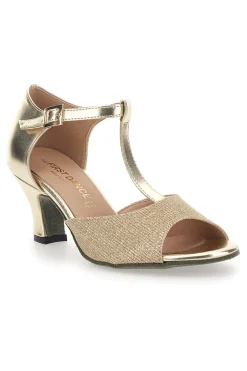 Scarpe Da Ballo Oro Con Suola In Pelle The First Dance 182 50