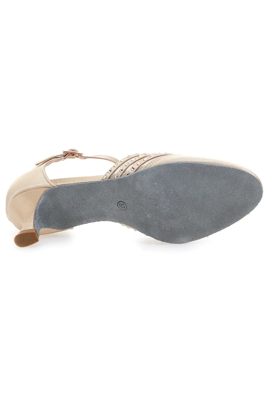 Scarpe da Ballo Oro Con Strass Mon Dieu 1460702