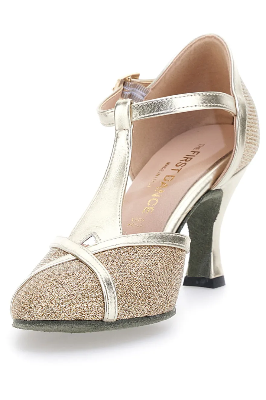 Scarpe da Ballo Platino Con Tacco Medio The First Dance 4325