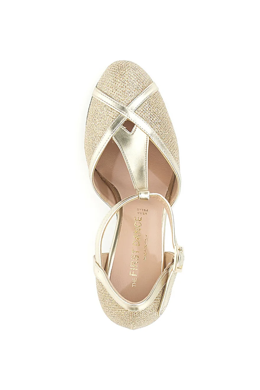 Scarpe da Ballo Platino Con Tacco Medio The First Dance 4325