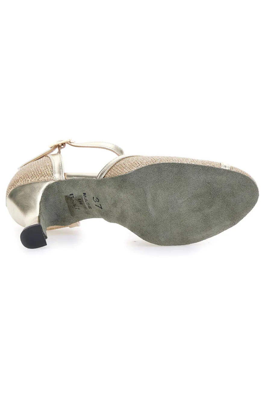 Scarpe da Ballo Platino Con Tacco Medio The First Dance 4325