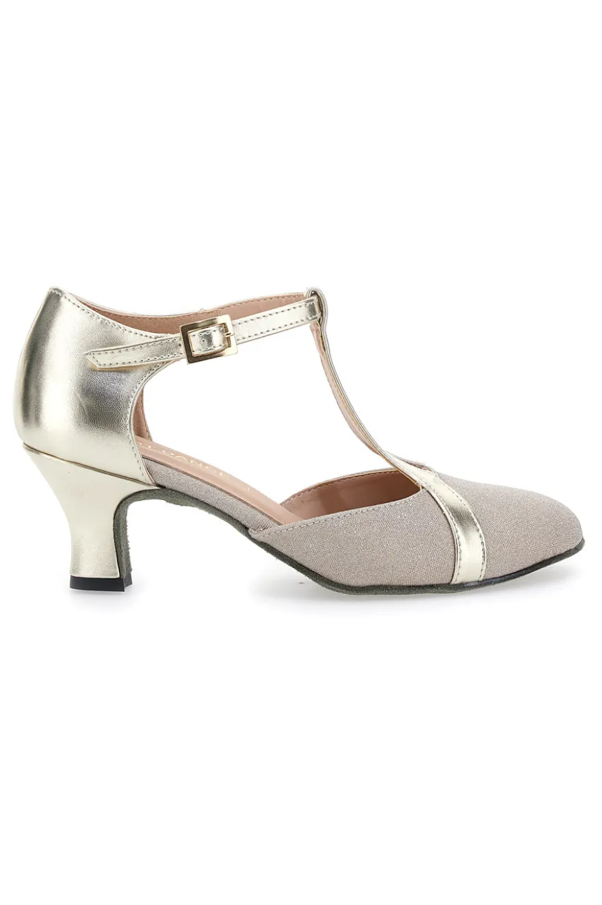 Scarpe da Ballo Platino Con Tacco Basso The First Dance 4554