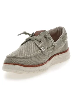 Scarpe da barca color cemento in tessuto Max dillan MXM618F08