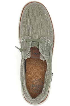 Scarpe da barca color cemento in tessuto Max dillan MXM618F08