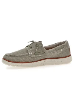 Scarpe da barca color cemento in tessuto Max dillan MXM618F08