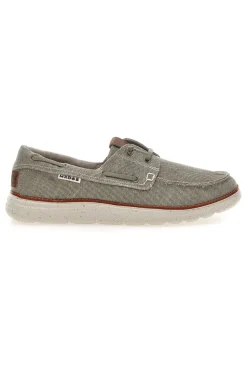 Scarpe da barca color cemento in tessuto Max dillan MXM618F08