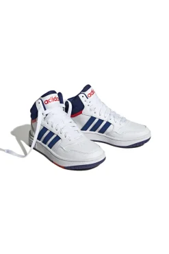 Scarpe da Basket Adidas Hoops Mid 3 K Bianche e Blu