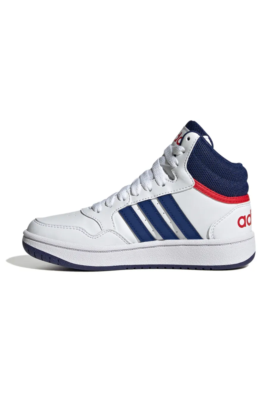 Scarpe da Basket Adidas Hoops Mid 3 K Bianche e Blu