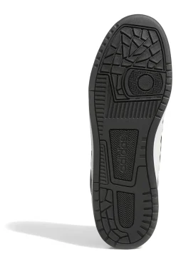 Scarpe da Basket bianche e nere con inserti in pelle Adidas Rapid Court Low