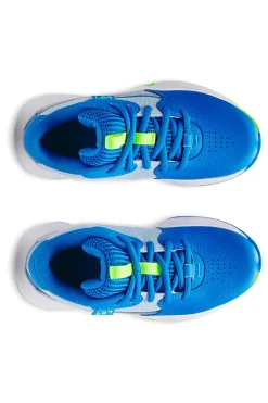 Scarpe da basket blu con dettagli lime Under Armour PS Lockdown 7