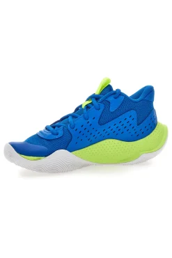 Scarpe da basket blu e lime traspiranti Under armour UA GS JET '23