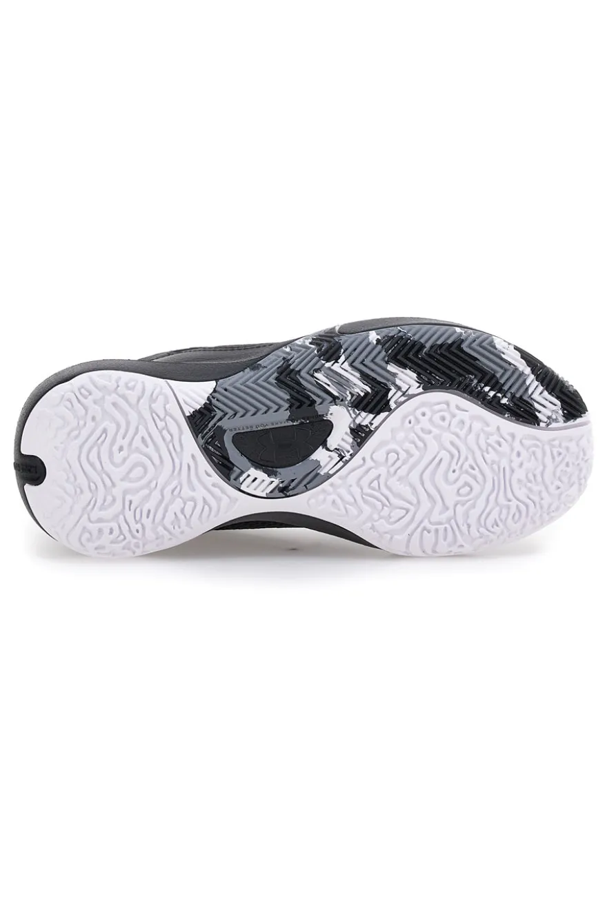 Scarpe da basket nere con suola grafica Under Armour GS Lockdown 6