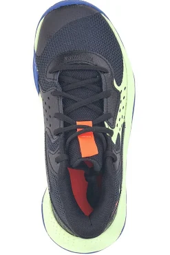 Scarpe da basket nere con dettagli lime e suola blu Under Armour GS Jet '23