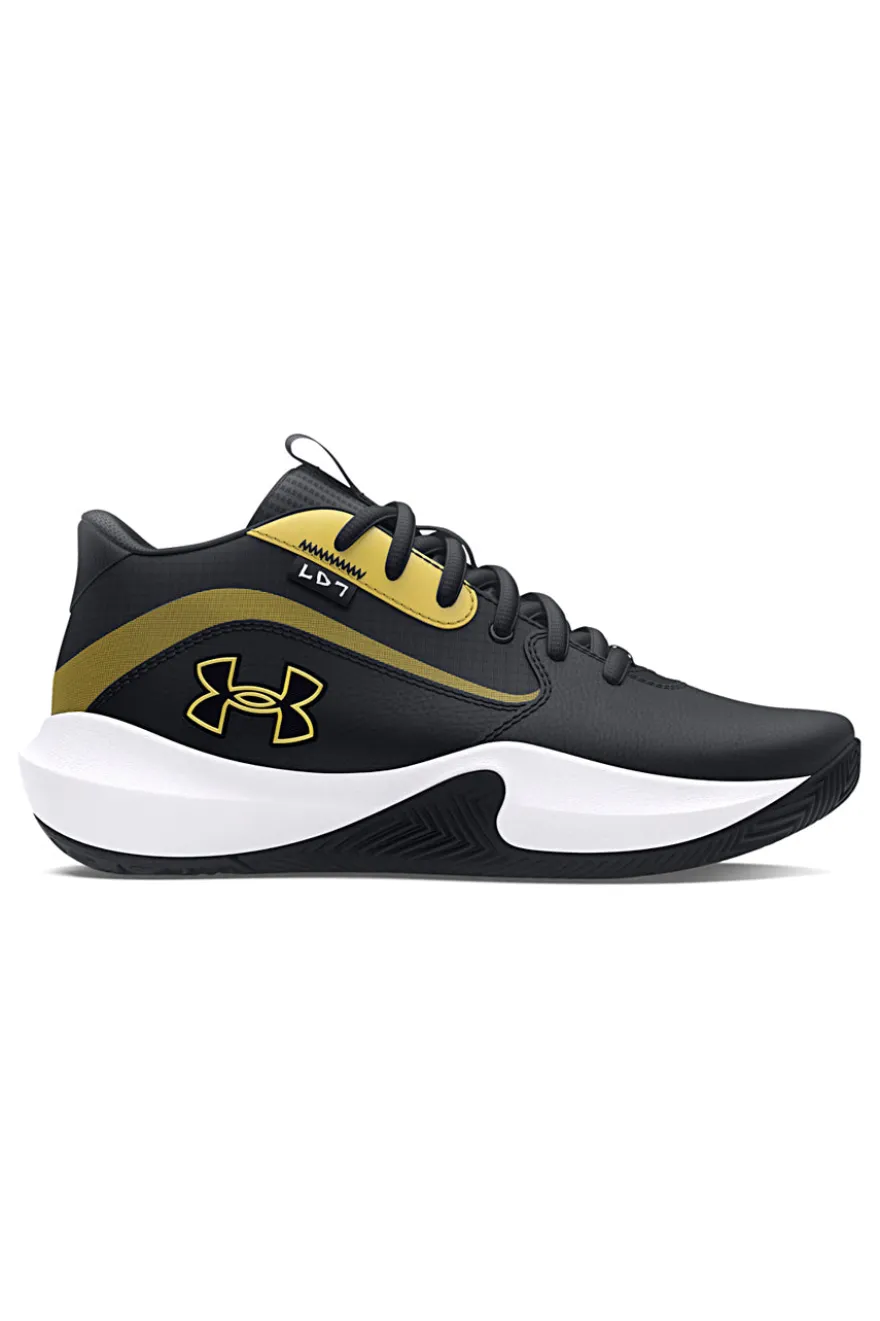 Scarpe da Basket Nere e Oro Under Armour Gs Lockdown 7