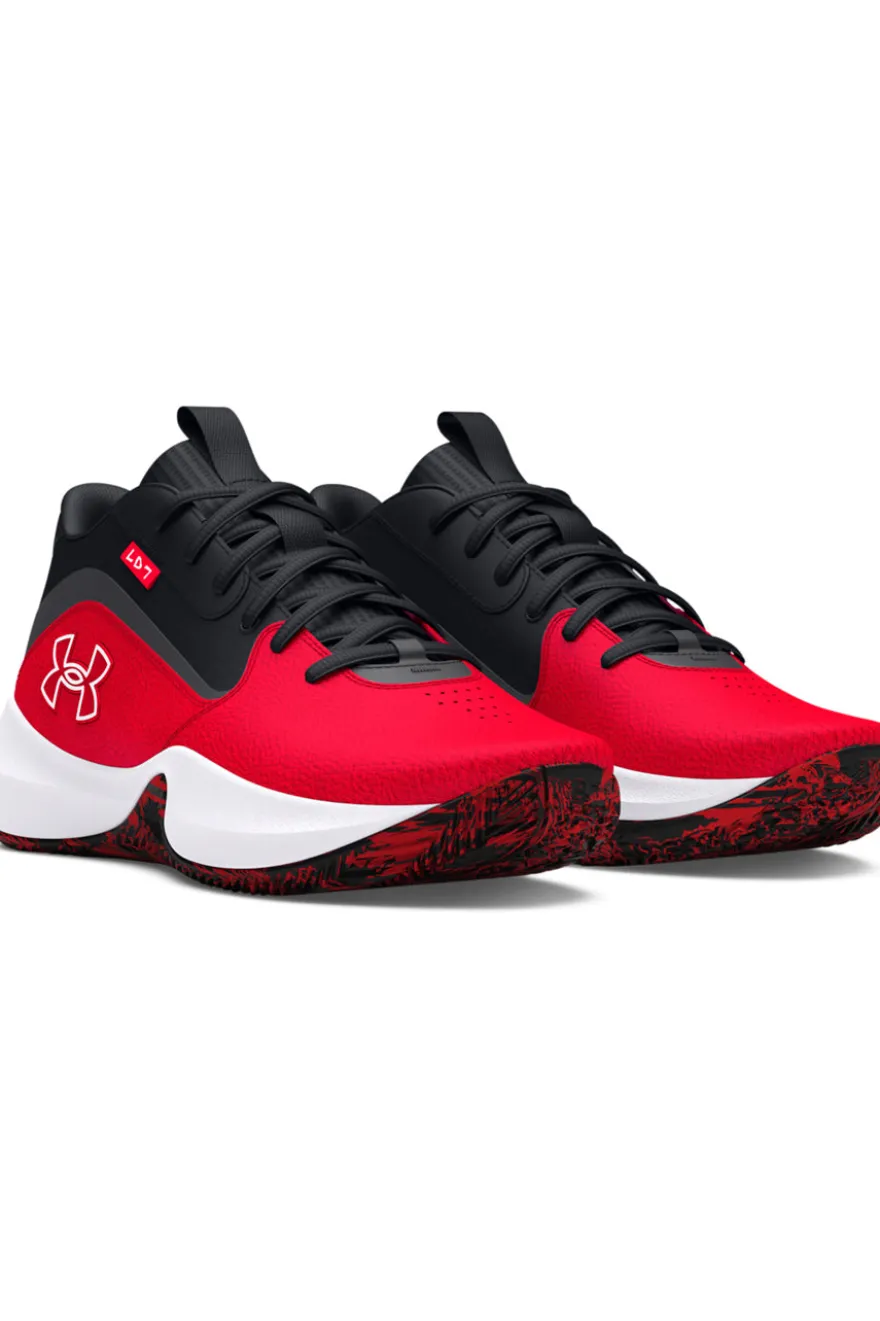 Scarpe da basket Nere e Rosse Under Armour Lockdown 7