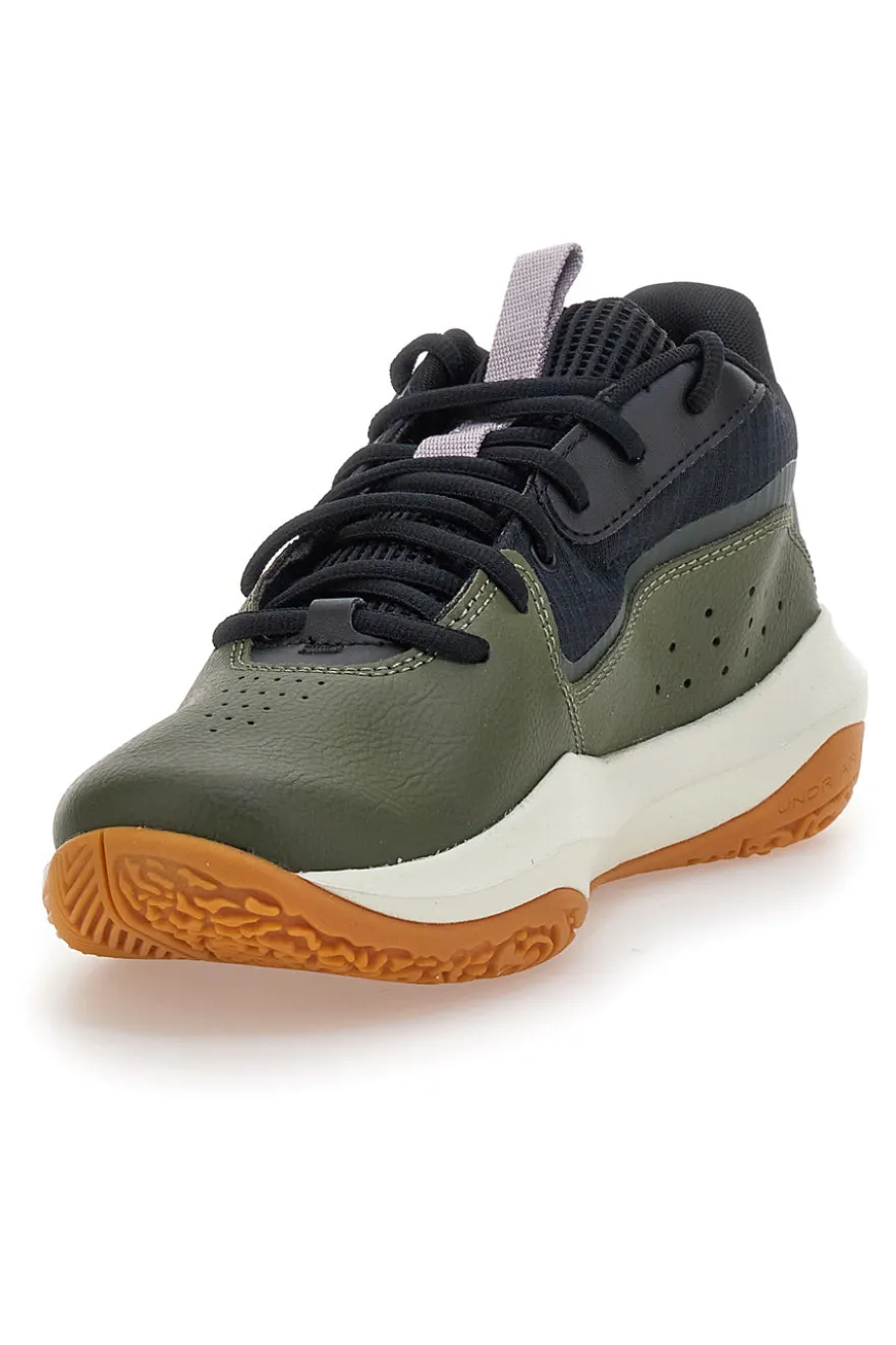 Scarpe da basket verdi con suola gum Under Armour Lockdown 7