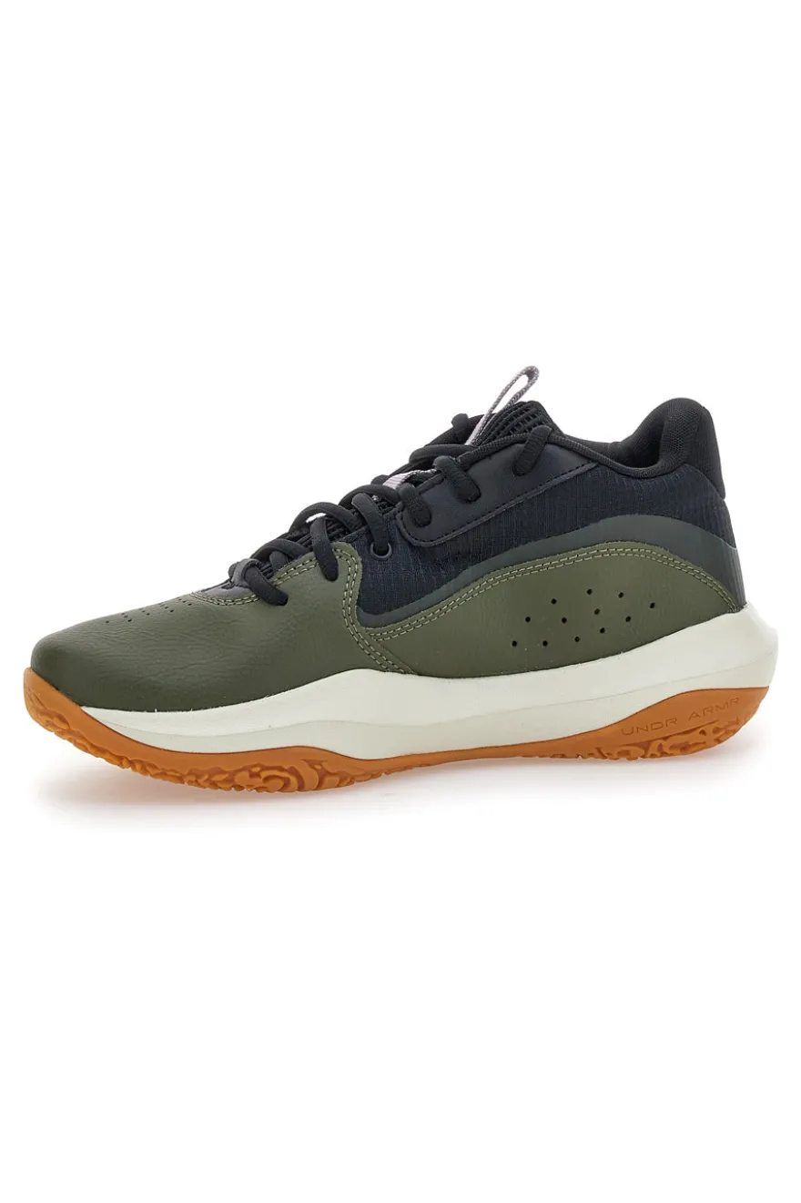 Scarpe da basket verdi con suola gum Under Armour Lockdown 7
