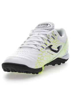 Scarpe da calcetto bianche con dettagli lime Joma Maxima 2532
