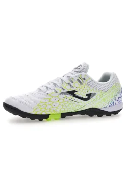 Scarpe da calcetto bianche con dettagli lime Joma Maxima 2532