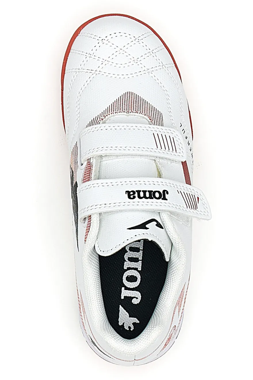 Scarpe da Calcetto Bianche e Rosse Joma Powerfull Jr 2502 Turf