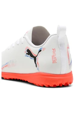 Scarpe da calcetto bianche con suola turf Puma Future 8 Play TT Jr