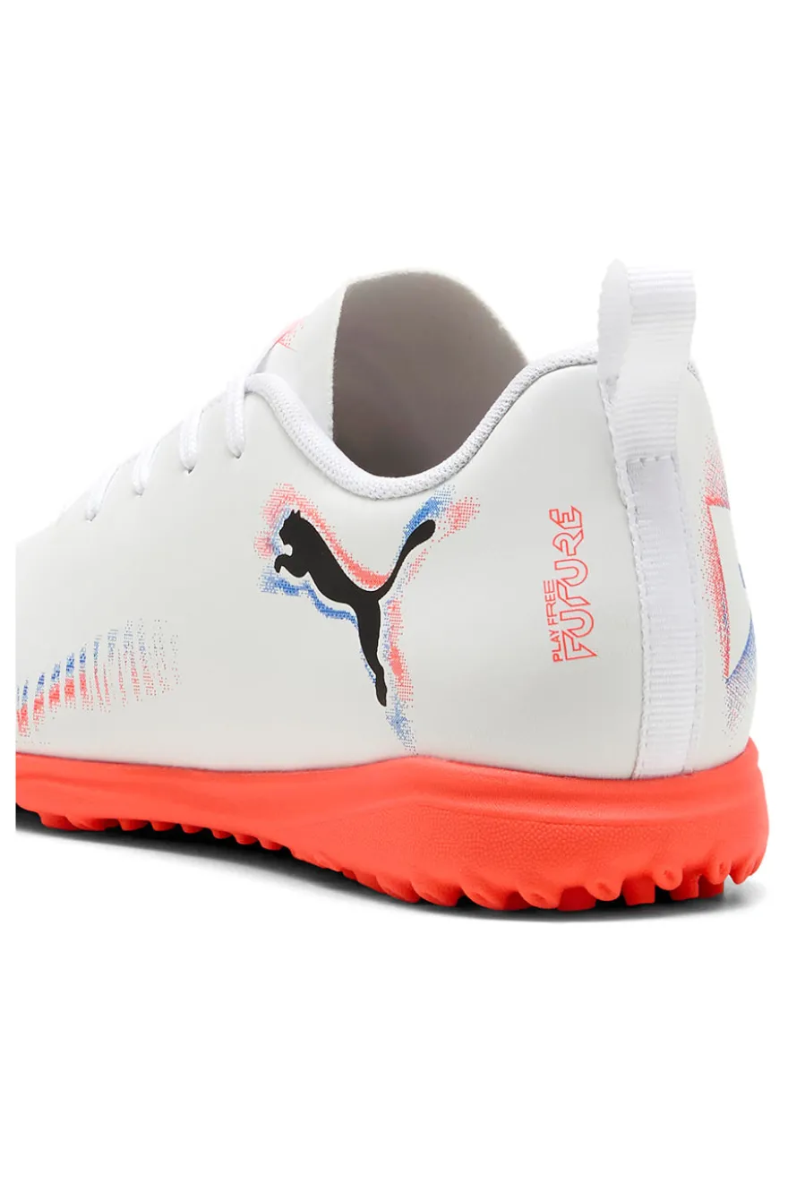 Scarpe da calcetto bianche con suola turf Puma Future 8 Play TT Jr