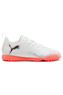 Scarpe da calcetto bianche con suola turf Puma Future 8 Play TT Jr