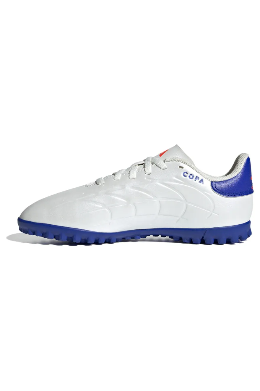 Scarpe da Calcetto Bianche e Blu Adidas Copa Pure 2 Club Tf J